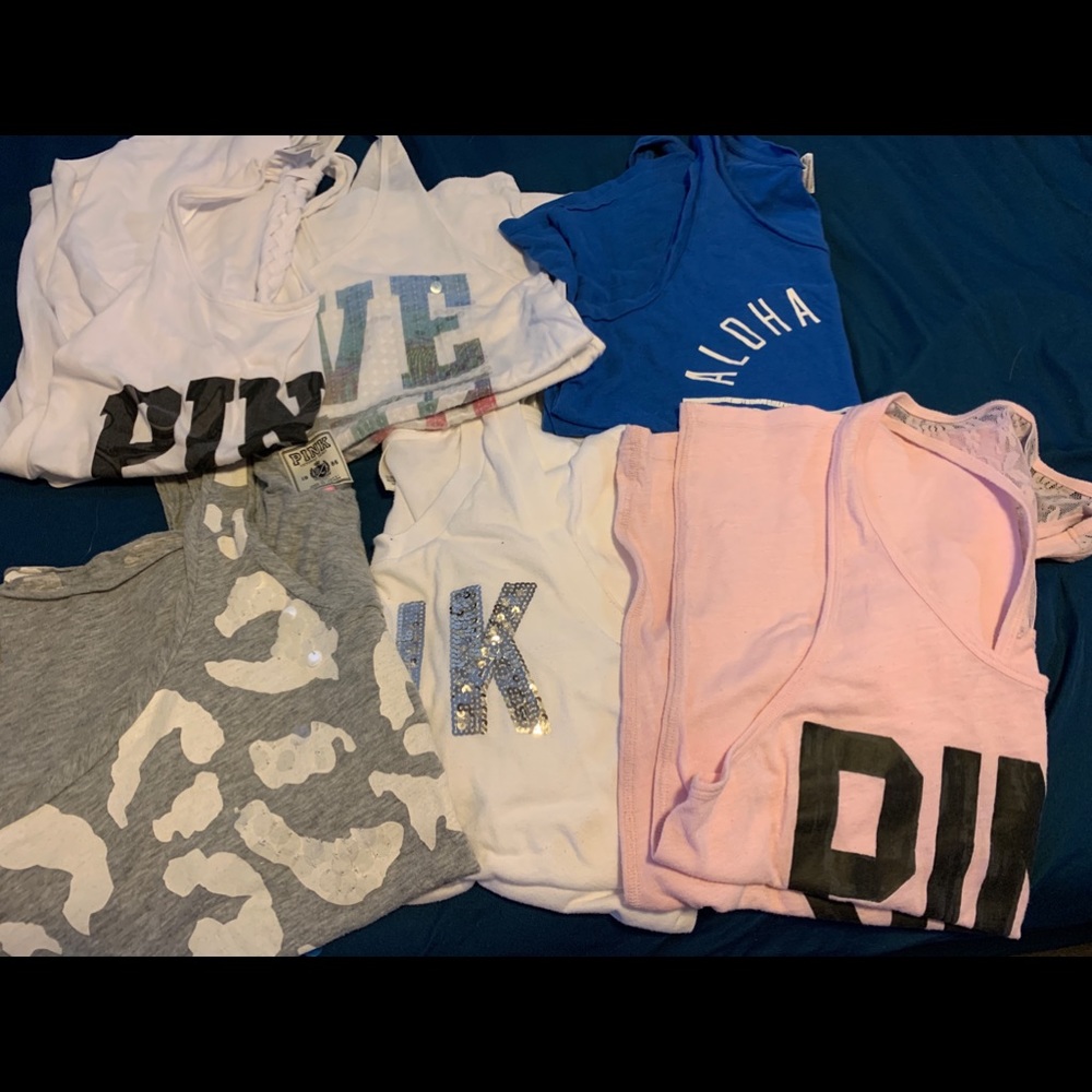 6 tank tops (PINK)
